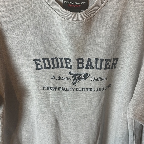 Vintage Eddie Bauer Sweatshirt Gray - Picture 2 of 4
